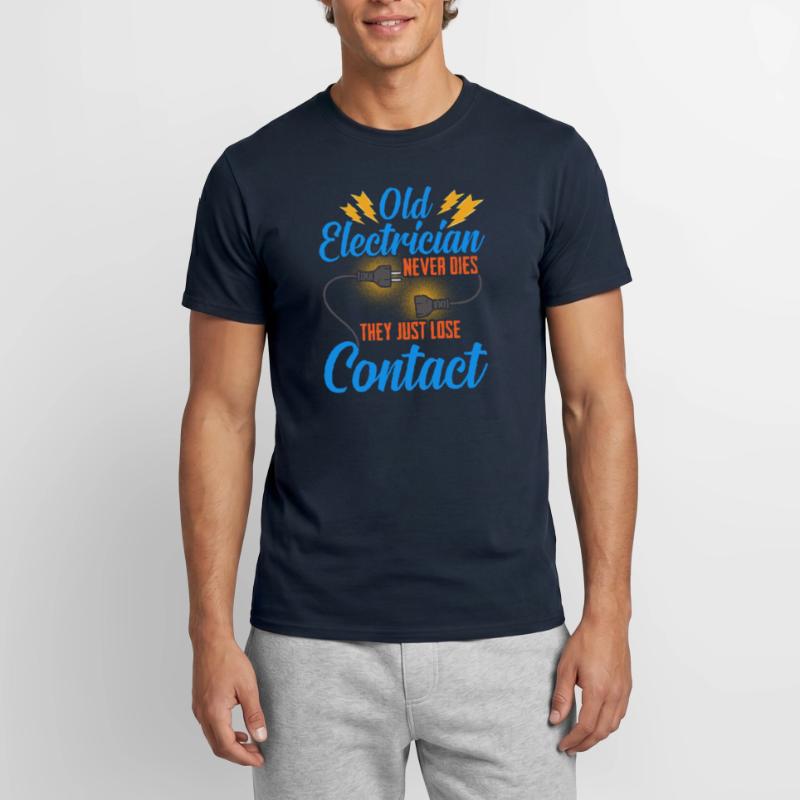 Electrician Electrical Engineer Gift Electronics Technician Men's T-Shirt