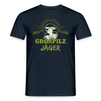 Pilze sammeln Schwammerl suchen | für Pilzsammler - Männer T-Shirt - Navy - Vorne - AI Model Male 178 light (178cm)