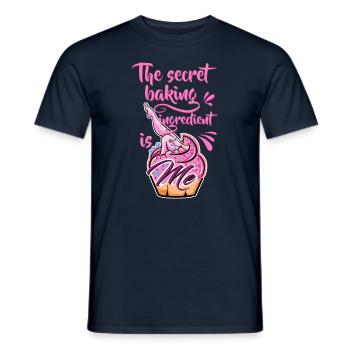 Baking as a passion baker or hobby baker - Men's T-Shirt - navy - Front - AI Model Male 178 light (178cm)
