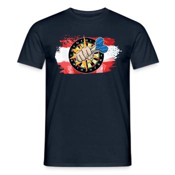 Autriche Dartspieler Austrian Dart Team - Fléchettes - T-shirt homme - marine - Devant - AI Model Male 178 light (178cm)