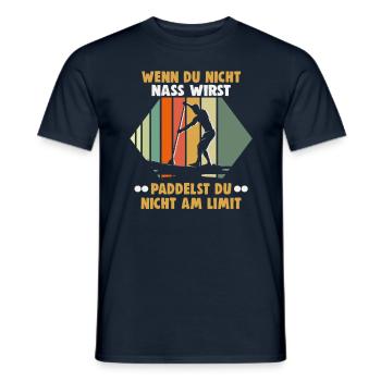Sup Stand Up Paddle Design Sup Board Paddeln - Men's T-Shirt - navy - Front - AI Model Male 178 light (178cm)