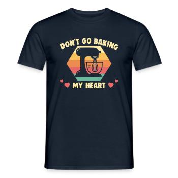 Kekse und Kuchen Backen Bäckerin oder Hobbybäcker - Männer T-Shirt - Navy - Vorne - AI Model Male 178 light (178cm)