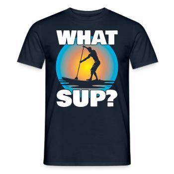 Sup Stand Up Paddle Design Sup Board Paddeln - Männer T-Shirt - Navy - Vorne - AI Model Male 178 light (178cm)