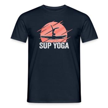 Sup Stand Up Paddle Design Sup Board Paddeln - Men's T-Shirt - navy - Front - AI Model Male 178 light (178cm)
