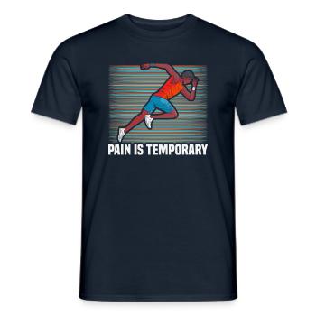 Running Marathon Runner Running - Men's T-Shirt - navy - Front - AI Model Male 178 light (178cm)