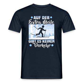 Skieurs de fond Extra mile biathlon skieurs de fond - T-shirt homme - marine - Devant - AI Model Male 178 light (178cm)
