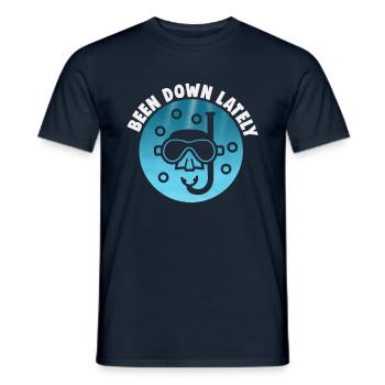 Instructeur de conception de plongée sous-marine Snorkeling - T-shirt homme - marine - Devant - AI Model Male 178 light (178cm)