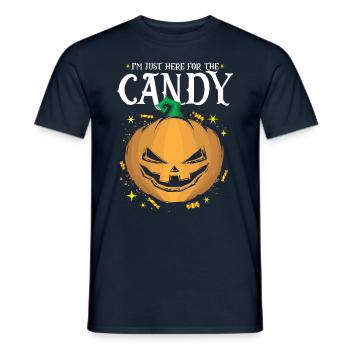 Halloween design for the Halloween party - Men's T-Shirt - navy - Front - AI Model Male 178 light (178cm)