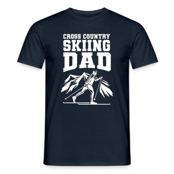 Skieurs de fond biathlon de fond - T-shirt homme - marine - Devant - AI Model Male 178 light (178cm)