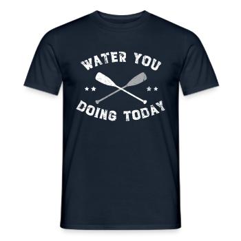Sup Stand Up Paddle Design Sup Board Paddeln - T-shirt homme - marine - Devant - AI Model Male 178 light (178cm)
