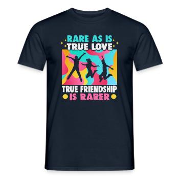 Friendship gift for good friend - Men's T-Shirt - navy - Front - AI Model Male 178 light (178cm)