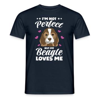 Dog saying Beagle design pour les amoureux des chiens - T-shirt homme - marine - Devant - AI Model Male 178 light (178cm)