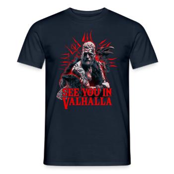Viking Blood Odin Und Raben Wikinger Kultur - Männer T-Shirt - Navy - Vorne - AI Model Male 178 light (178cm)