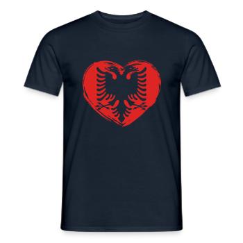 Albanischer Adler Kosovo Designs für Albaner - Männer T-Shirt - Navy - Vorne - AI Model Male 178 light (178cm)