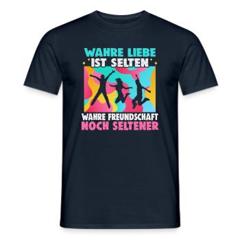 Friendship gift for good friend - Men's T-Shirt - navy - Front - AI Model Male 178 light (178cm)
