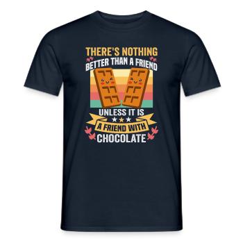 Friendship gift for good friend - Men's T-Shirt - navy - Front - AI Model Male 178 light (178cm)