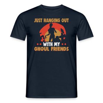 Halloween design for the Halloween party - Men's T-Shirt - navy - Front - AI Model Male 178 light (178cm)