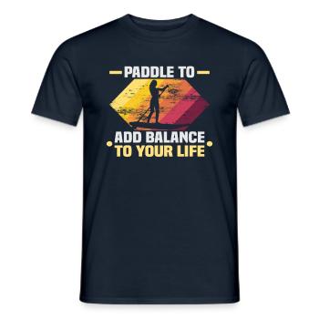 Sup Stand Up Paddle Design Sup Board Paddeln - Men's T-Shirt - navy - Front - AI Model Male 178 light (178cm)