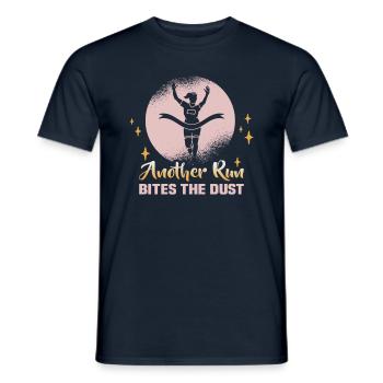 Running Marathon Runner Running - Men's T-Shirt - navy - Front - AI Model Male 178 light (178cm)