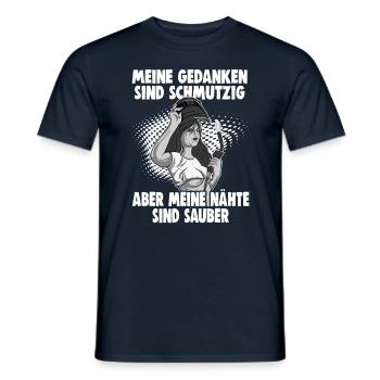 Schweißer Spruch Design für Metallbauer - Männer T-Shirt - Navy - Vorne - AI Model Male 178 light (178cm)