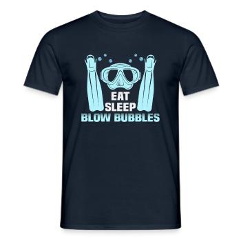 Instructeur de conception de plongée sous-marine Snorkeling - T-shirt homme - marine - Devant - AI Model Male 178 light (178cm)