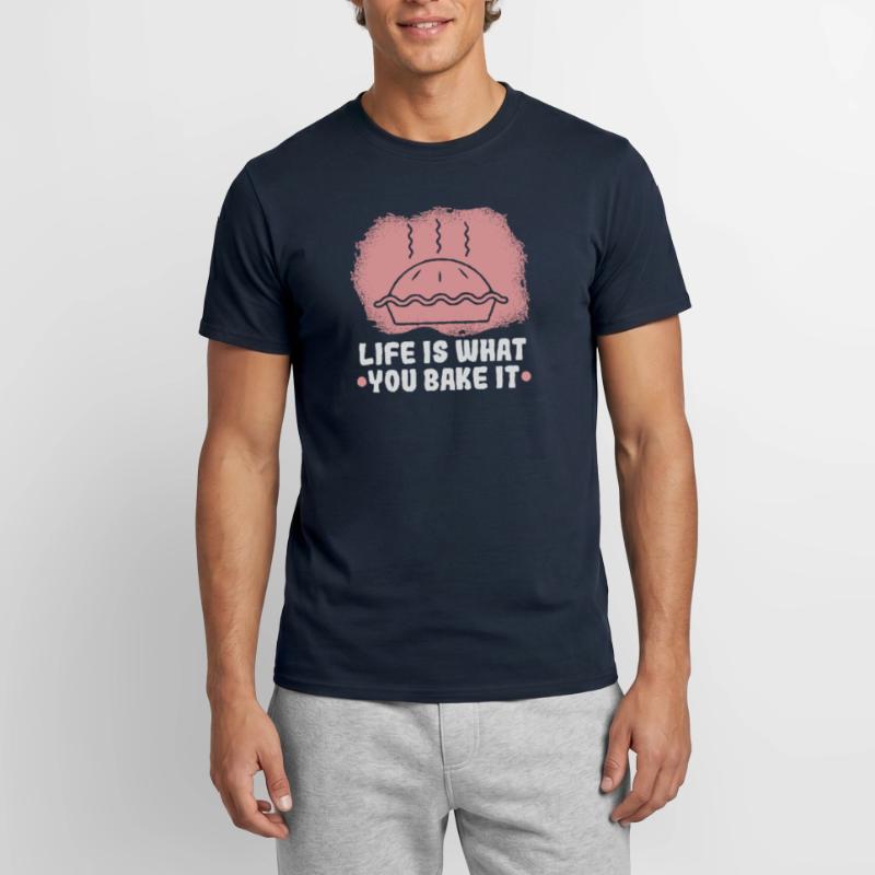 Kekse und Kuchen Backen Bäckerin oder Hobbybäcker Männer T-Shirt