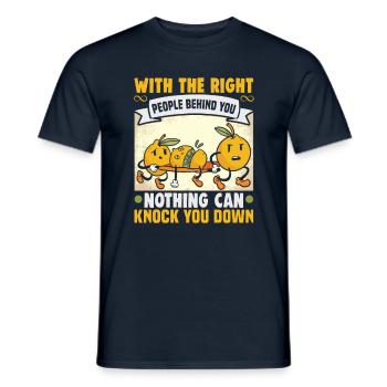 Cadeau d’amitié pour bon ami - T-shirt homme - marine - Devant - AI Model Male 178 light (178cm)