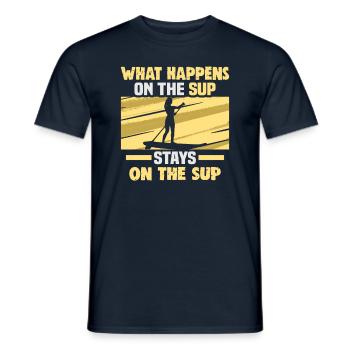 Sup Stand Up Paddle Design Sup Board Paddeln - Men's T-Shirt - navy - Front - AI Model Male 178 light (178cm)