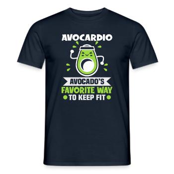 Avocardio Design für Vegetarier und Veganer - Männer T-Shirt - Navy - Vorne - AI Model Male 178 light (178cm)