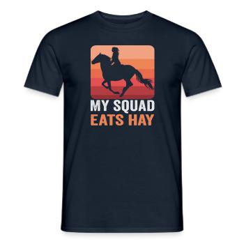 Design équestre et équestre pour les amoureux des chevaux - T-shirt homme - marine - Devant - AI Model Male 178 light (178cm)