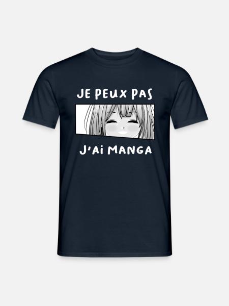 Je peux pas, j'ai Manga - T-shirt homme - marine