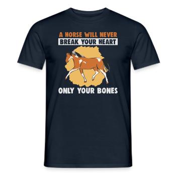 Design équestre et équestre pour les amoureux des chevaux - T-shirt homme - marine - Devant - AI Model Male 178 light (178cm)