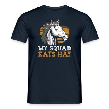 Design équestre et équestre pour les amoureux des chevaux - T-shirt homme - marine - Devant - AI Model Male 178 light (178cm)