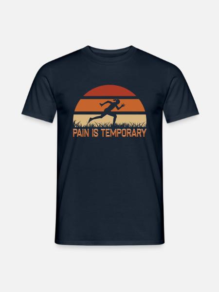 Running Marathon Runner Running - Men's T-Shirt - navy