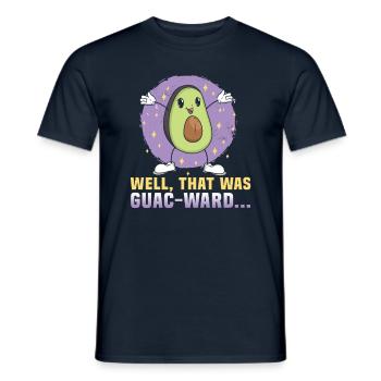 Avocado design for vegetarians and vegans - Men's T-Shirt - navy - Front - AI Model Male 178 light (178cm)