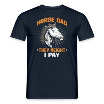 Design équestre et équestre pour les amoureux des chevaux - T-shirt homme - marine - Devant - AI Model Male 178 light (178cm)