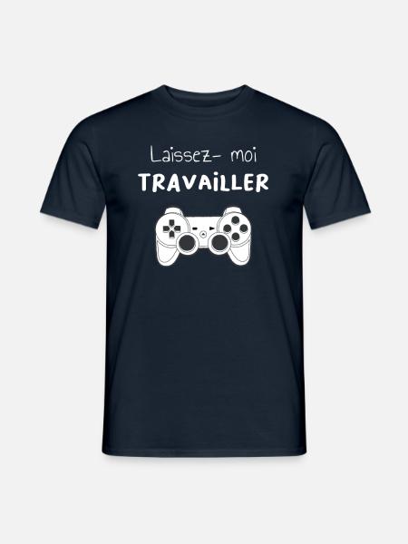 Laissez-moi travailler - T-shirt homme - marine