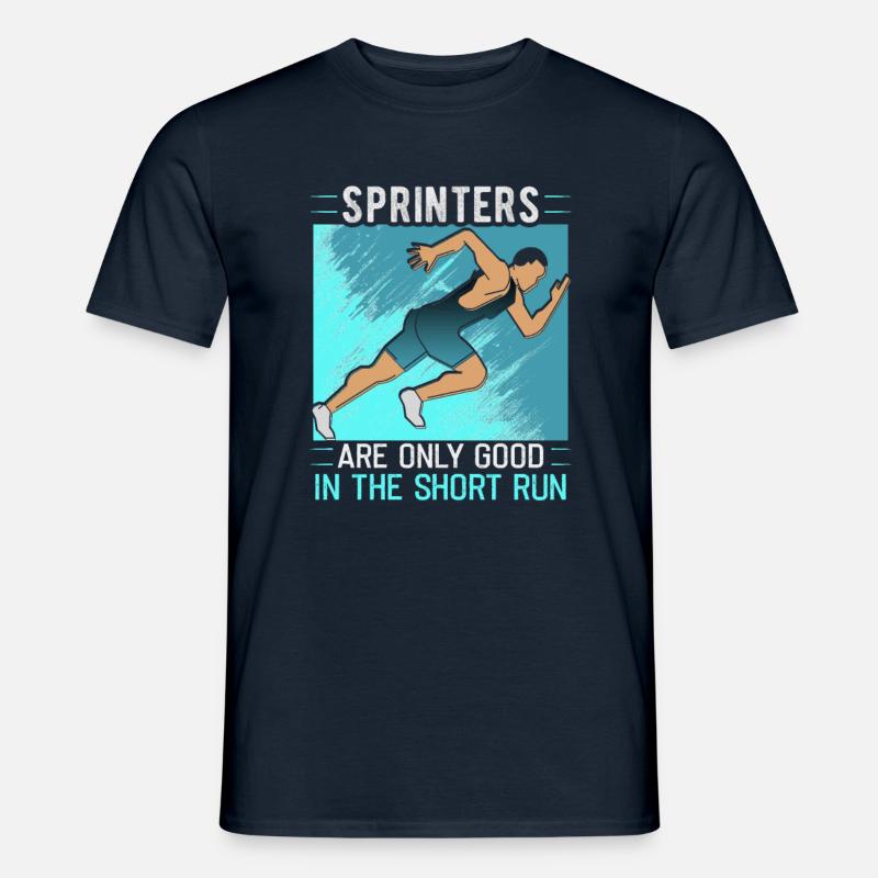 Running Marathon Runner Running - Men's T-Shirt - navy