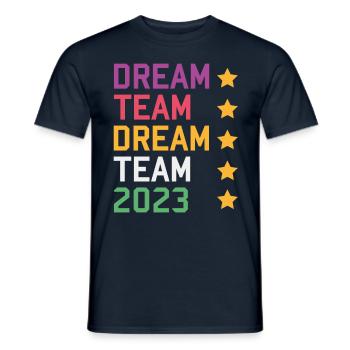 Beste Freunde 2023 - Männer T-Shirt - Navy - Vorne - AI Model Male 178 light (178cm)