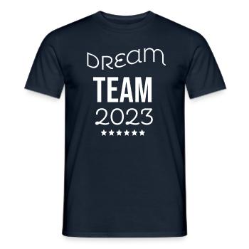 Dream team - Men's T-Shirt - navy - Front - AI Model Male 178 light (178cm)