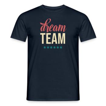 Dream team - Men's T-Shirt - navy - Front - AI Model Male 178 light (178cm)