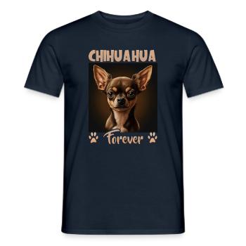 Dog saying Chihuahua design for dog lovers - Men's T-Shirt - navy - Front - AI Model Male 178 light (178cm)
