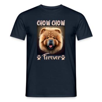 Dog saying Chow Chow for dog lovers - Men's T-Shirt - navy - Front - AI Model Male 178 light (178cm)