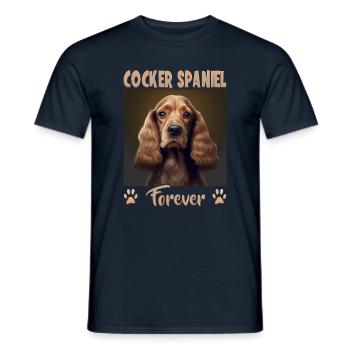 Dog saying Cocker Spaniel pour les amoureux des chiens - T-shirt homme - marine - Devant - AI Model Male 178 light (178cm)