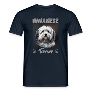 Hunde Spruch Havaneser Design für Hundeliebhaber - Männer T-Shirt - Navy - Vorne - AI Model Male 178 light (178cm)
