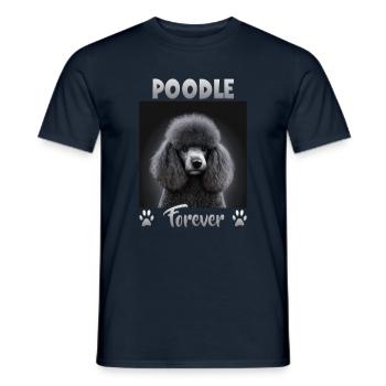 Dog Saying Poodle Design for Dog Lovers - Men's T-Shirt - navy - Front - AI Model Male 178 light (178cm)