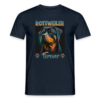 Dog saying Rottweiler design for dog lovers - Men's T-Shirt - navy - Front - AI Model Male 178 light (178cm)