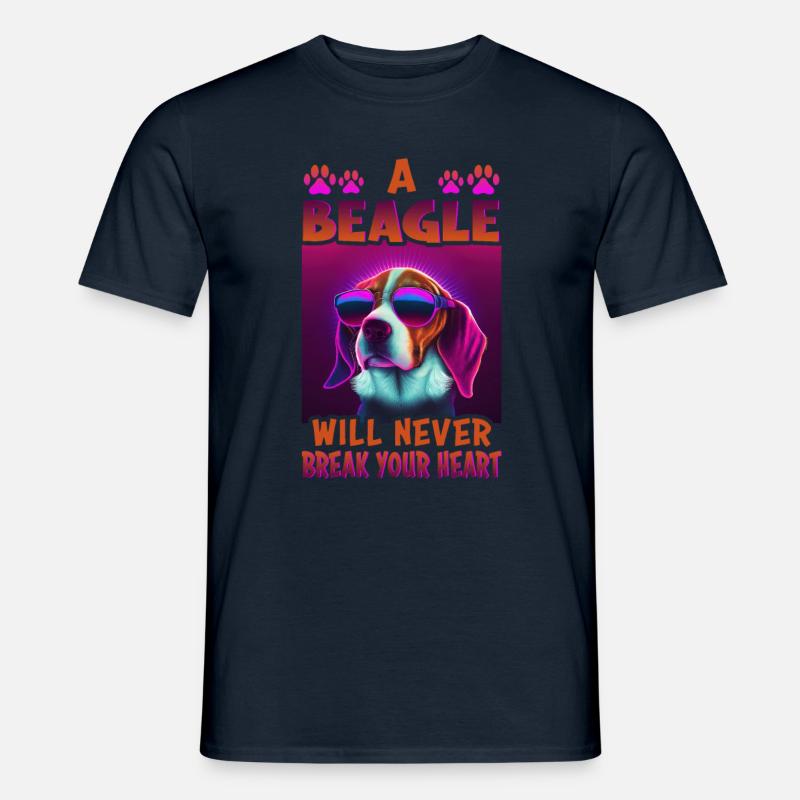 Beagle Hunde Spruch Beagle Design - Männer T-Shirt - Navy