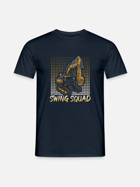 Kranführer Design für Baggerfahrer und Bauarbeiter - Männer T-Shirt - Navy