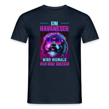 Hunde Spruch Havaneser Design für Hundeliebhaber - Männer T-Shirt - Navy - Vorne - AI Model Male 178 light (178cm)